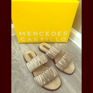 Mercedes Castillo satin sandals .